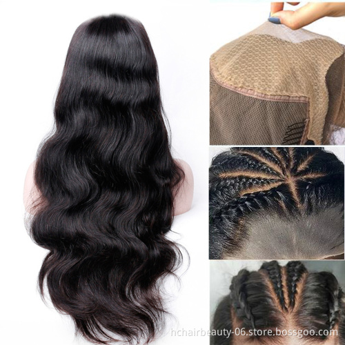Faked Scalp Wig 13x4 Lace Front Human Hair Wigs Pre Plucked Hairline Brazilian Remy Body Wave Human Hair Wigs for Women